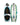 Top and bottom view of the 2026 Phase 5 Ahi Wakesurf Board in signature John Akerman Blue and Carbon graphics.