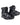 Front view of the 2026 Ronix Parks Wakeboard Boots, showing both left and right bindings in the signature colorway.