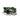 Angled studio view of the coiled 2026 Ronix Spinner Silicone wakesurf rope and handle combo in its jade and black colorway.