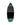 Front standing view of the 2026 Ronix Pointy Nose Surf Sock in signature Black, Green, and Grey knit.