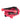 Angled studio view of the coiled 2026 Ronix Women's Bungee Stretch wakesurf rope and handle in vibrant pink.