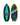 Top and bottom view of the 2026 Ronix Alpha Squad Sea Captain Kid's Wakesurf Board in Blue, Yellow and Black.