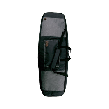 Full outside profile view of the heavy-duty padded Ronix Battalion padded wakeboard bag.