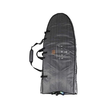 Outside view of the Ronix Bimini wakesurf board bag folded up into a compact travel case.