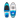 Top and bottom view of the 2027 Ronix North Shore Standard Core Wakesurf Board in Blue, White and Black.