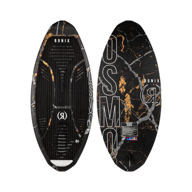 Top and bottom view of the 2027 Ronix OSMO Dark Matter Skimmer in a space theme colorway.