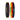 Top and bottom view of the 2027 Ronix Parks Modello Core Wakeboard in 80's style colorway - black, red, orange, yellow.