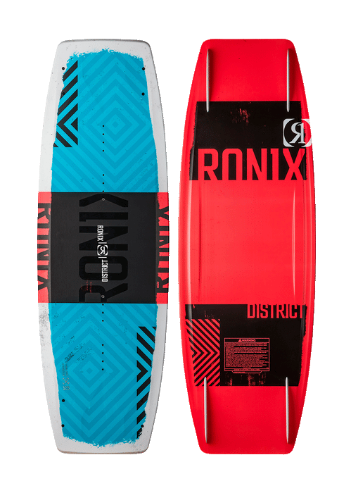 Ronix Kid's District Wakeboard Package w/ Divide Bindings 2024 - Wakesports Unlimited | Board Top and Bottom