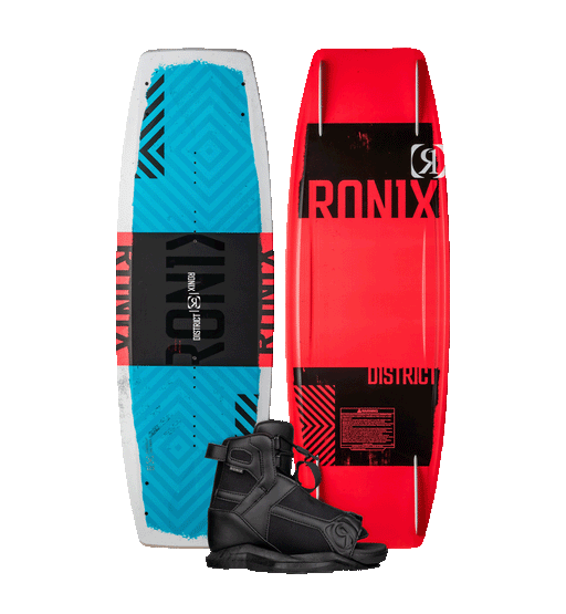 Ronix Kid's District Wakeboard Package w/ Divide Bindings 2024 - Wakesports Unlimited