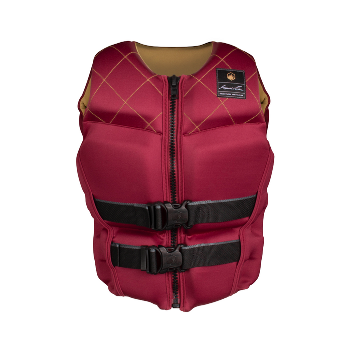 2024 Liquid Force Diva Heritage CGA Life Vest Maroon - Wakesports Unlimited | Front View