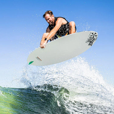 7-time World Champion Drew Danielo catching big air with a clean ollie on the Phase 5 Oogle Wakesurfer.