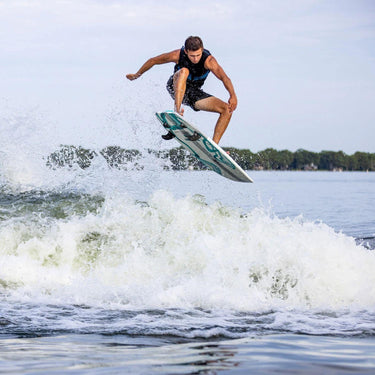 Pro rider Parker Payne catching massive air on his signature 2026 Phase 5 Phantom pro model wakesurfer.