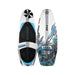 Top and bottom view of the 2026 Phase 5 Swell Wakesurf Board in signature Blue and Carbon graphics.