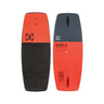 Side-by-side view showing the plush EVA foam top deck and tracking base of the 41 inch Ronix Electric Collective wakeskate.