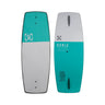 Side-by-side view showing the plush EVA foam top deck and tracking base of the 43 inch Ronix Electric Collective wakeskate.