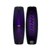 Top and bottom view of the 2026 Ronix One Blackout Technology Wakeboard in Carbon Black and Purple.