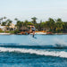 Parks Bonifay executing a powerful toeside wake-to-wake jump on the 2026 Ronix Parks signature model.