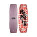Top and bottom view of the 2026 Ronix Quarter 'til Midnight Women's Wakeboard in light purple and salmon colors. 
