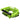 Angled studio view of the coiled 2026 Ronix Silicone Stretch wakesurf rope and handle in high-visibility volt green.