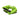 Angled studio view of the coiled 2026 Ronix Silicone Stretch wakesurf rope and handle in high-visibility volt green.