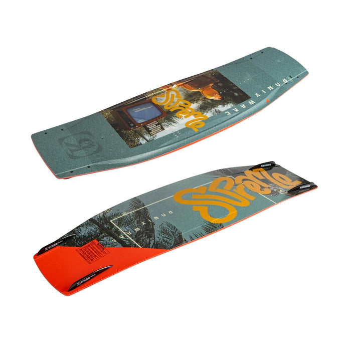 Horizontal view of the 2026 Ronix Supreme showing the hybrid rocker and high-end Air Core 3 profile.