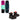 Top and bottom view of the Ronix Women's Krush wakeboard alongside a pair of Ronix Luxe open-toe wakeboard boots.