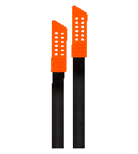 Load image into Gallery viewer, 2024 Ronix Boot Super Straps - Set of 2 - Wakesports Unlimited | Orange Super Strap
