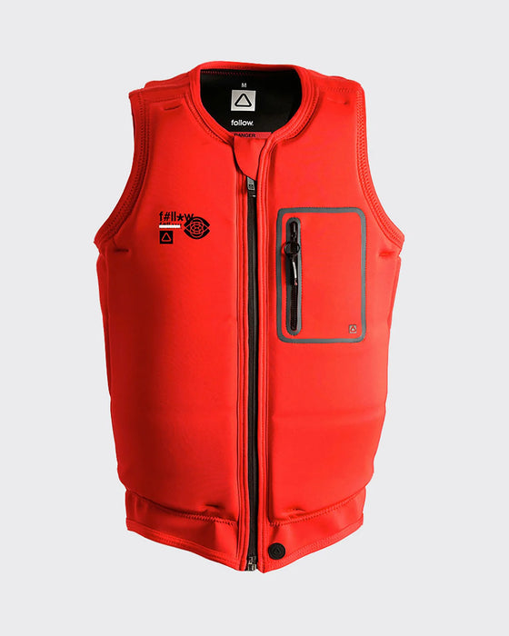 Follow F#*Fed Impact Life Vest - Red - Wakesports Unlimited