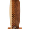 2023 Sanford Shapes Checkmate: Walnut Complete Longboard Skateboard 36" - Wakesports Unlimited