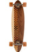 2023 Sanford Shapes Checkmate: Walnut Complete Longboard Skateboard 36" - Wakesports Unlimited