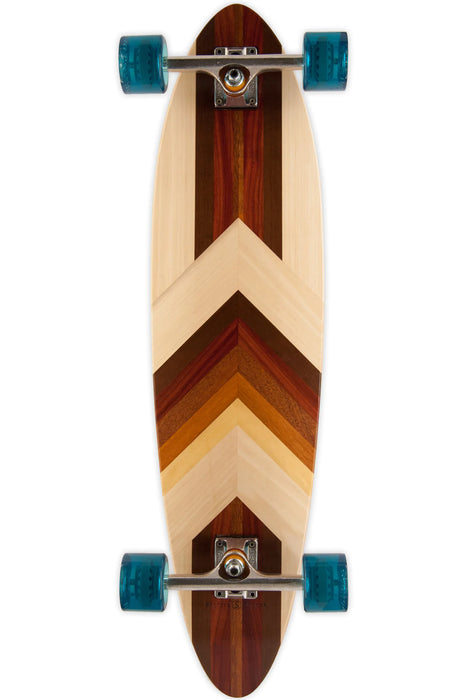 2023 Sanford Shapes Stick Shift: Walnut Complete Longboard Skateboard 36" - Wakesports Unlimited