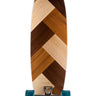 2023 Sanford Shapes Dreamweaver: Walnut Complete Longboard Skateboard 38" - Wakesports Unlimited