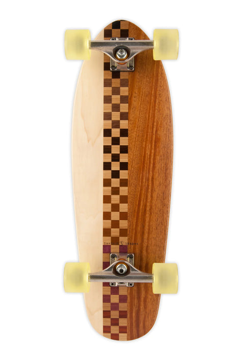 2023 Sanford Shapes Checkmate: Mahogany Complete Cruiser Skateboard 29.75" - Wakesports Unlimited
