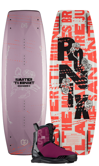 Ronix Quarter 'Til Midnight with Rise Wakeboard Package 2026