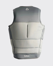 Load image into Gallery viewer, Follow Signal Impact Life Vest - Gray - Wakesports Unlimited | Vest Back
