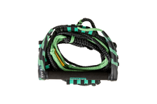 Load image into Gallery viewer, 2024 Ronix Spinner Silicone Wakesurf Rope &amp; Handle | Wakesports Unlimited - Black and Green
