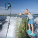 Pro Rider Drew Danielo throwing the Phase 5 Pro Surf Rope back into the boat after finding the sweet spot.