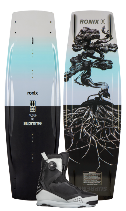 Ronix Supreme Wakeboard Package w/ Supreme BOA Bindings 2024 | Wakesports Unlimited - Wakeboard Packages