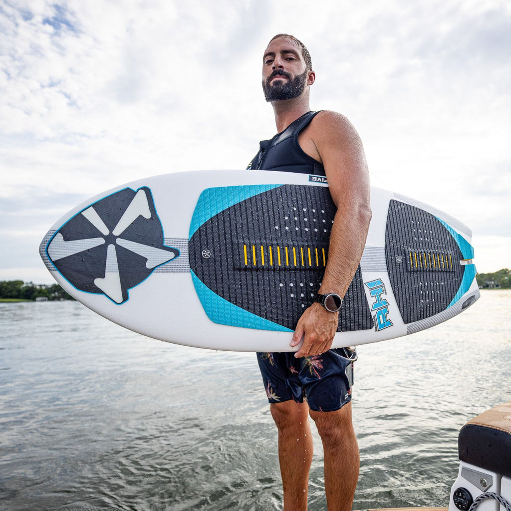 2026 Phase 5 Ahi product video featuring John Akerman, winged swallow tail tech, and high-speed surf action.