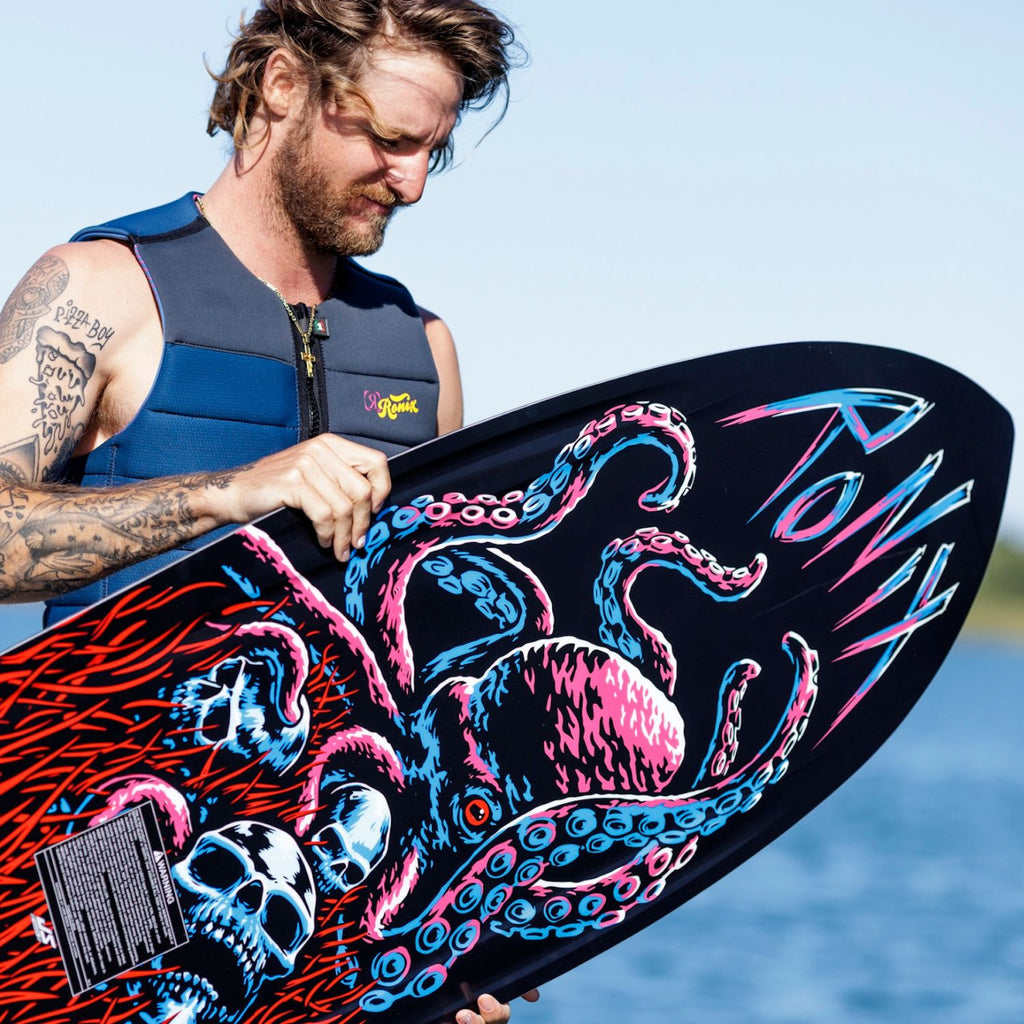 2026 Ronix Sea Captain Tuff Tech product video featuring Massi Piffaretti, glow-in-the-dark tech, and board specs. 