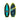 Top and bottom view of the 2026 Ronix Alpha Squad Sea Captain Kid's Wakesurf Board in Blue, Yellow and Black.