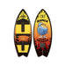 Top and bottom view of the 2026 Ronix Boy's Fish Sonic Wakesurf Board in Yellow, Orange and Black.
