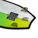 Close-up of the traditional thruster fin box system on the 2026 Ronix Brightside.