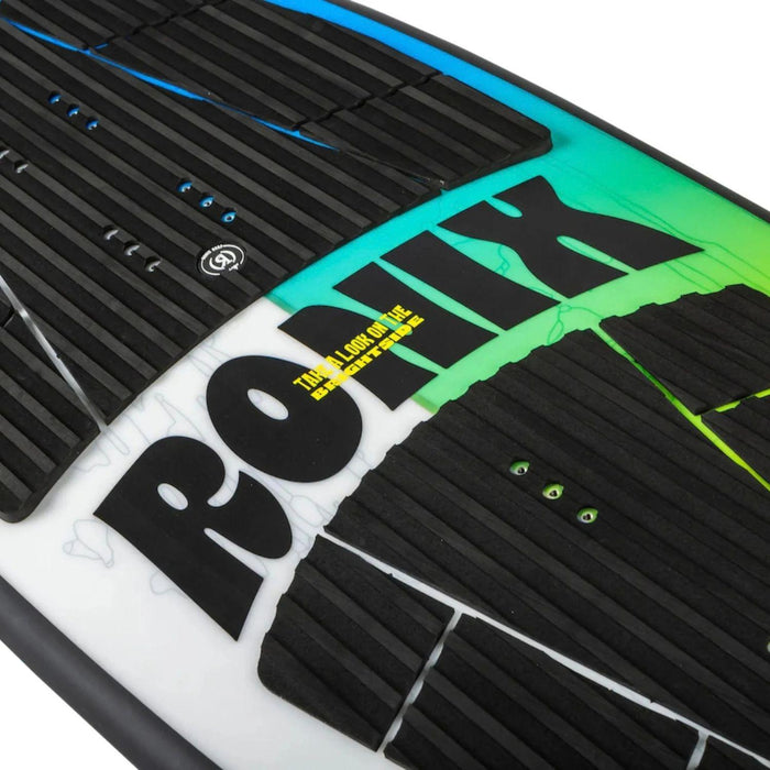 Detailed view of the EVA traction pads on the 2026 Ronix Brightside Standard Core board.