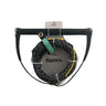 Straight-on product shot of the black Wakesports Combo 4.0 wakeboard rope and handle package made by Ronix neatly coiled.