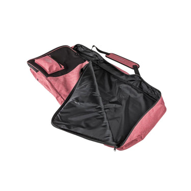 The Ronix Dawn wakeboard bag opened flat, showing a wakeboard with boots can fit securely inside.