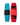 Top and bottom view of the 2026 Ronix District 129cm Kid's Wakeboard in Red, Light Blue, and Black.