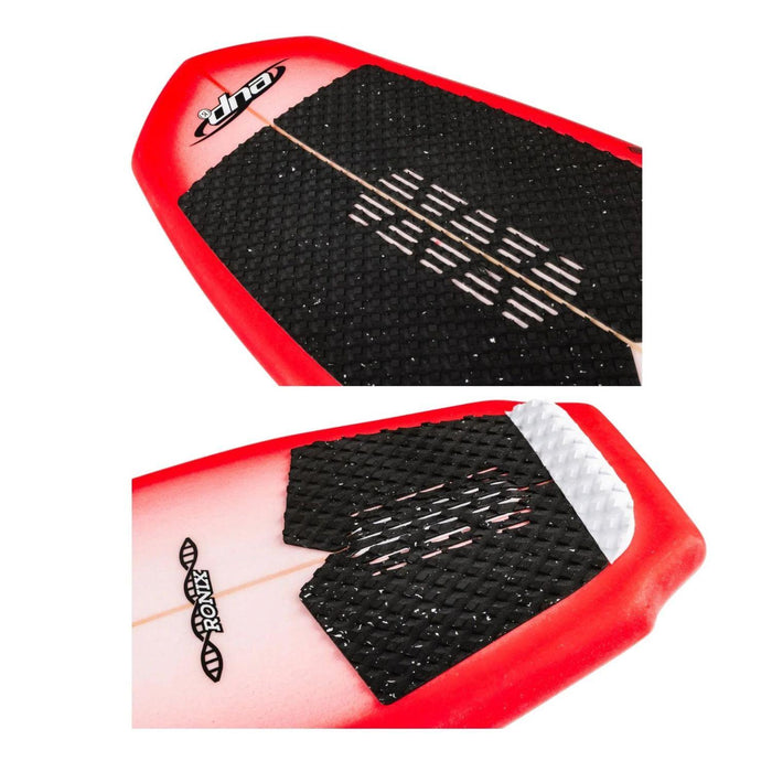 Close-up of the front and rear carbon-conscious EVA traction pads on the 2026 Ronix DNA Flyweight Pro.