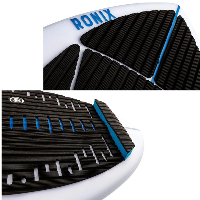 Detailed view of the front and rear EVA traction pads on the 2026 Ronix Flyweight Skimmer.