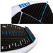Detailed view of the front and rear EVA traction pads on the 2026 Ronix Flyweight Skimmer.